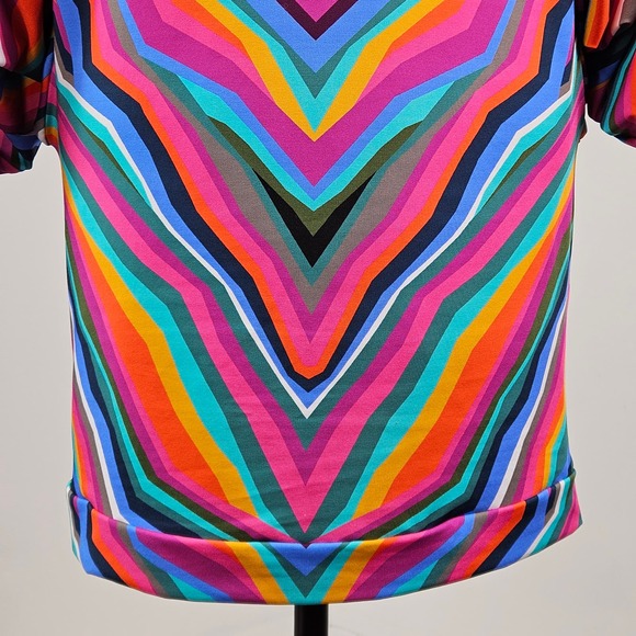 Trina Turk Pink Multicolor Geometric Print Swim Tunic Cover-Up | Women's Medium - Picture 12 of 15